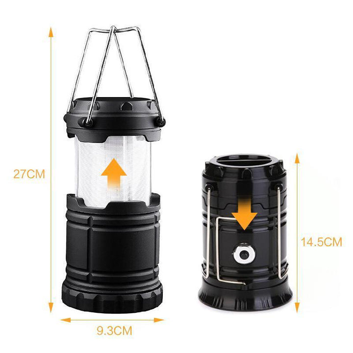 3-in-1 LED camping lantern with flickering flame | Stornfield