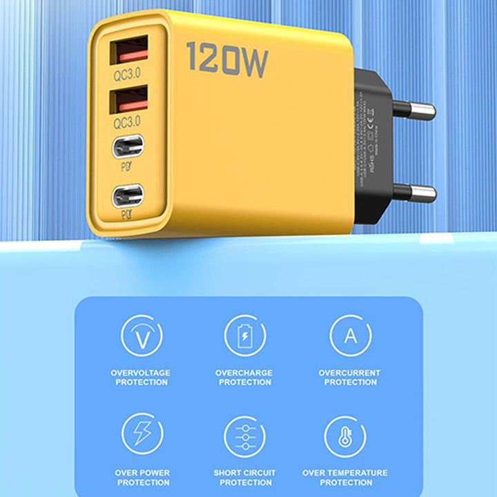 120W USB fast charger with 4 ports | Stornfield
