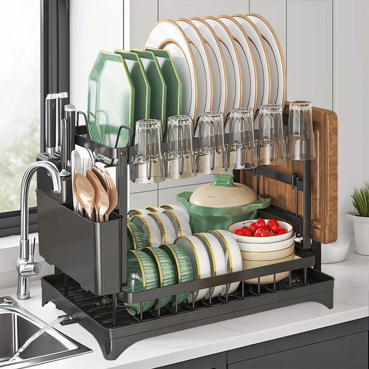 Premium 2-layer dish rack for the kitchen | Stornfield
