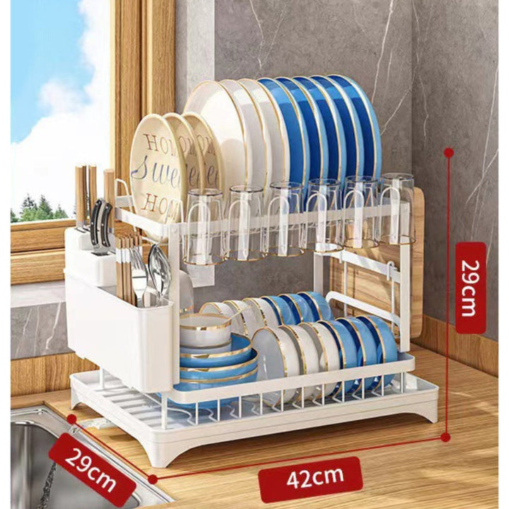 Premium 2-layer dish rack for the kitchen | Stornfield