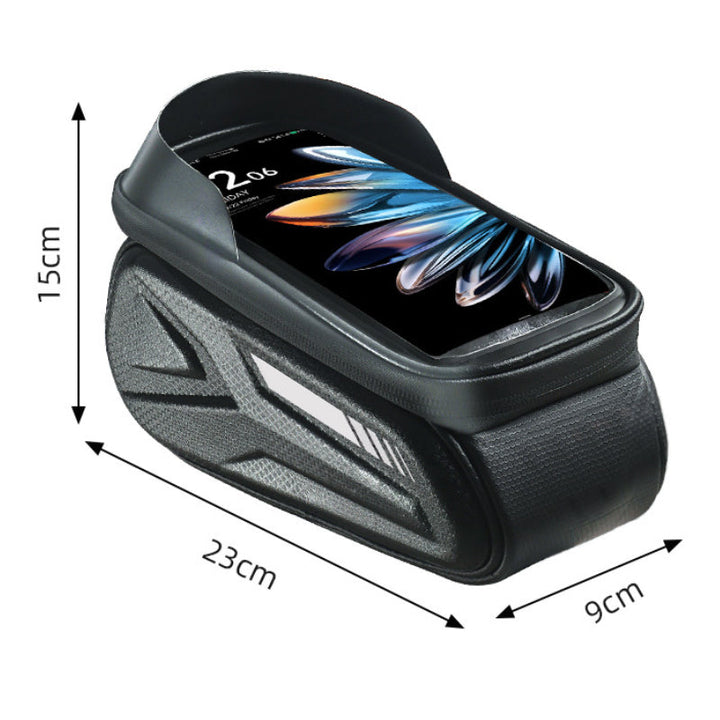 Bike frame bag with phone holder waterproof | Stornfield