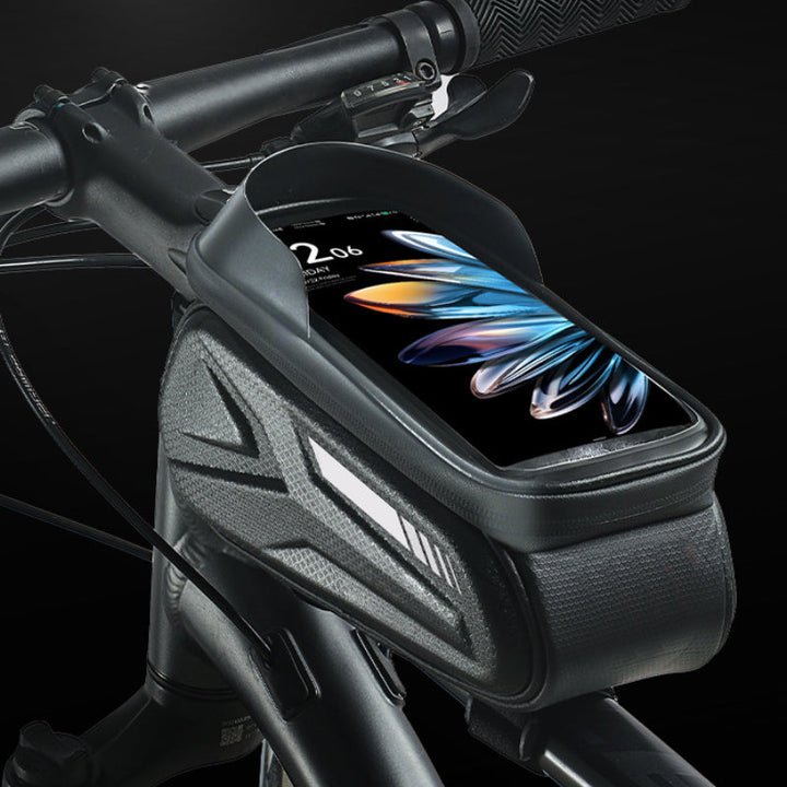 Bike frame bag with phone holder waterproof | Stornfield