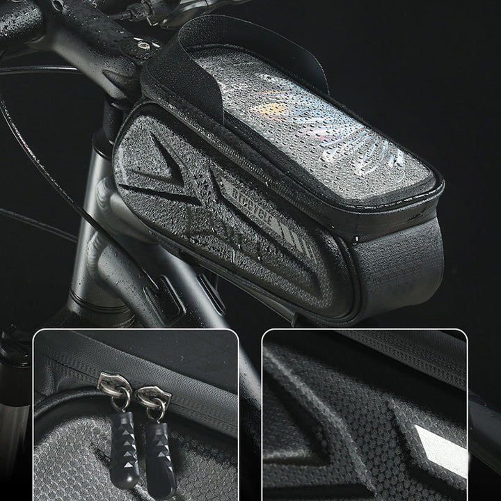 Bike frame bag with phone holder waterproof | Stornfield
