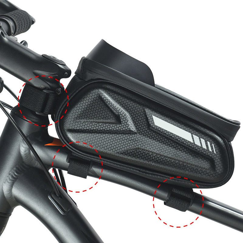 Bike frame bag with phone holder waterproof | Stornfield