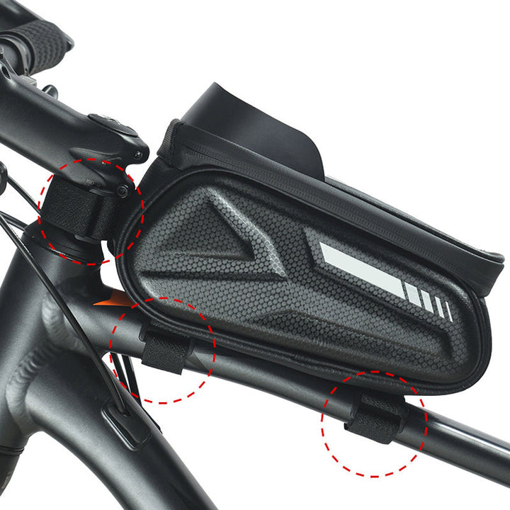 Bike frame bag with phone holder waterproof | Stornfield
