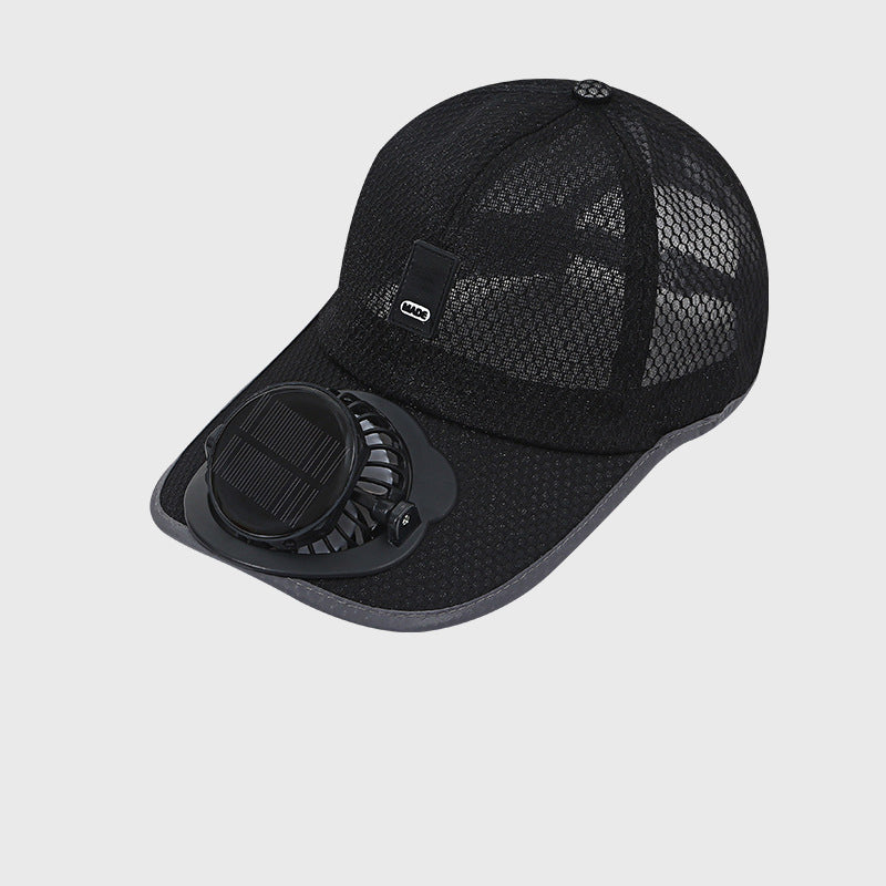 Breathable Sun Hat Baseball Cap with Built-in Solar Cooling Fan | Stornfield