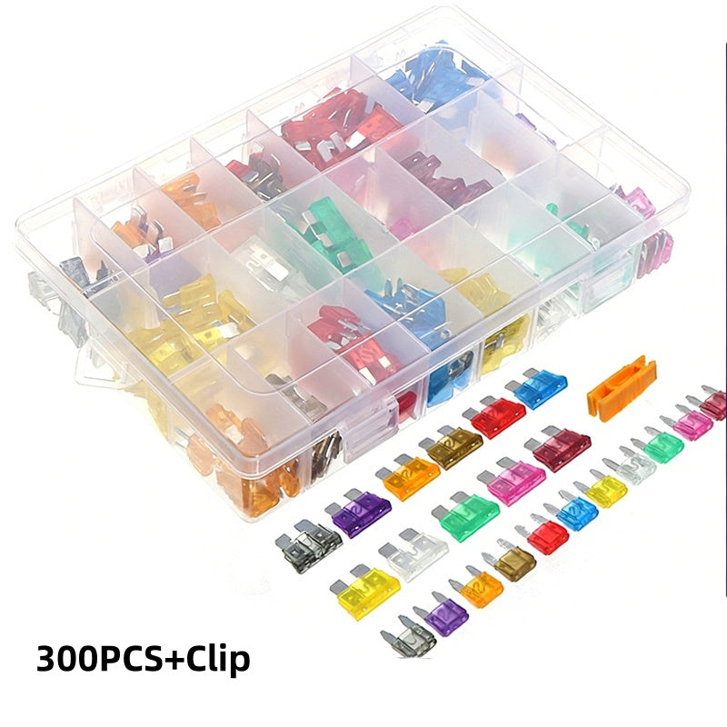 Automotive fuse assortment 300 pieces with fuse puller | Stornfield