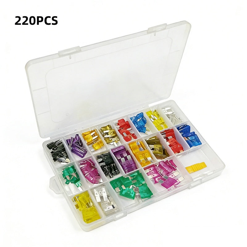 Automotive fuse assortment 300 pieces with fuse puller | Stornfield