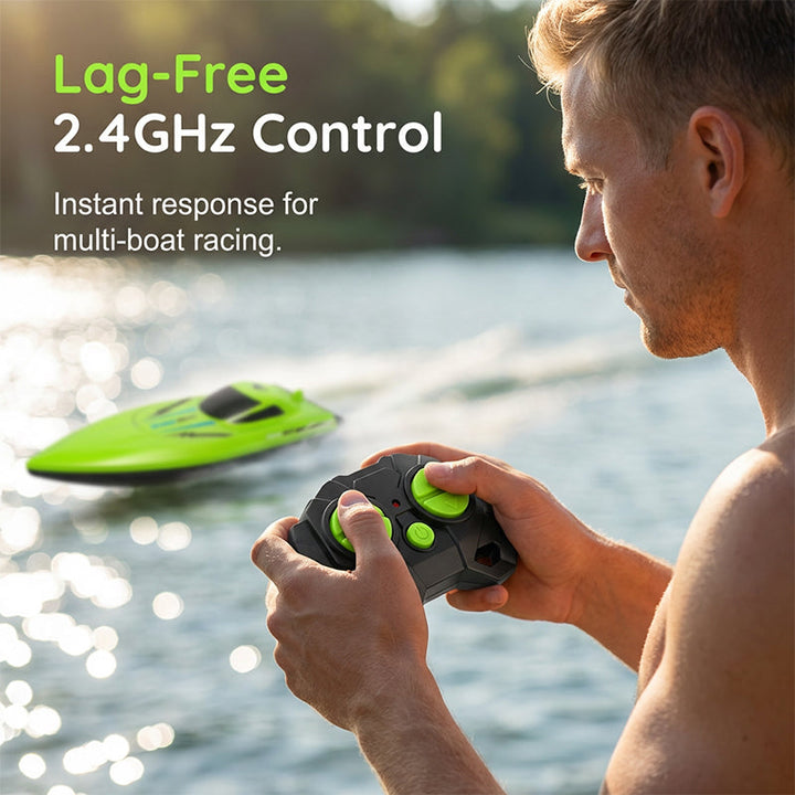 RC racing boat with 2.4 GHz remote control | Stornfield