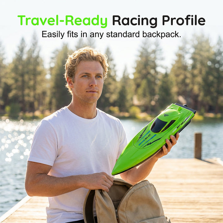 RC racing boat with 2.4 GHz remote control | Stornfield