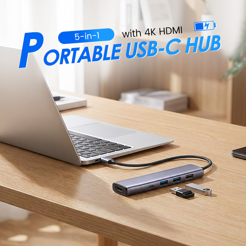 5-in-1 USB-C Hub with 4K HDMI output | Stornfield