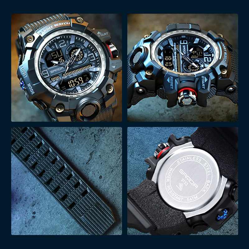 Men's multifunctional watch with luminous display & water protection | Stornfield