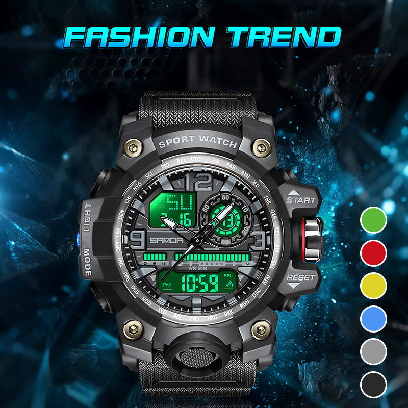 Men's multifunctional watch with luminous display & water protection | Stornfield