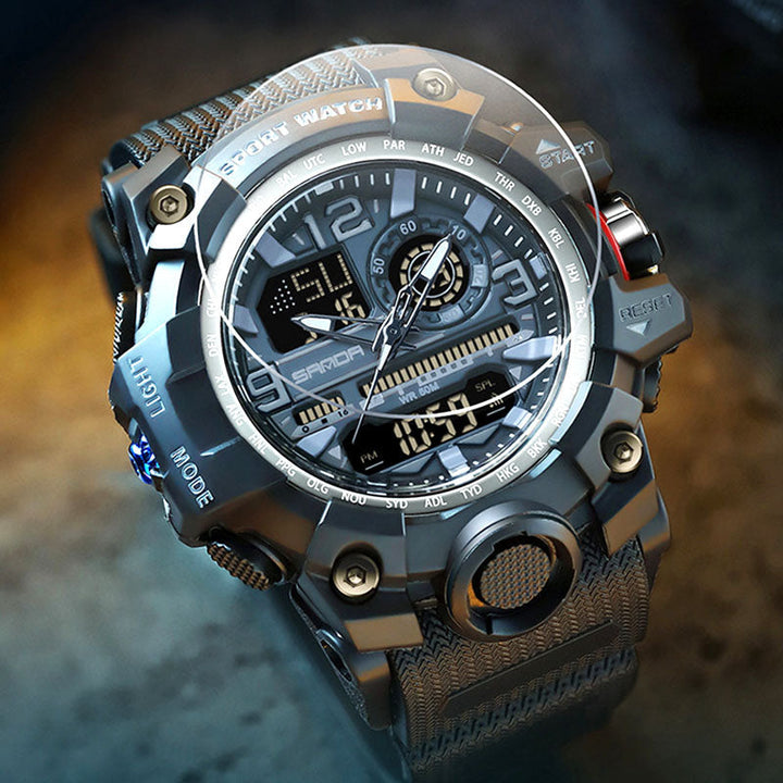 Men's multifunctional watch with luminous display & water protection | Stornfield