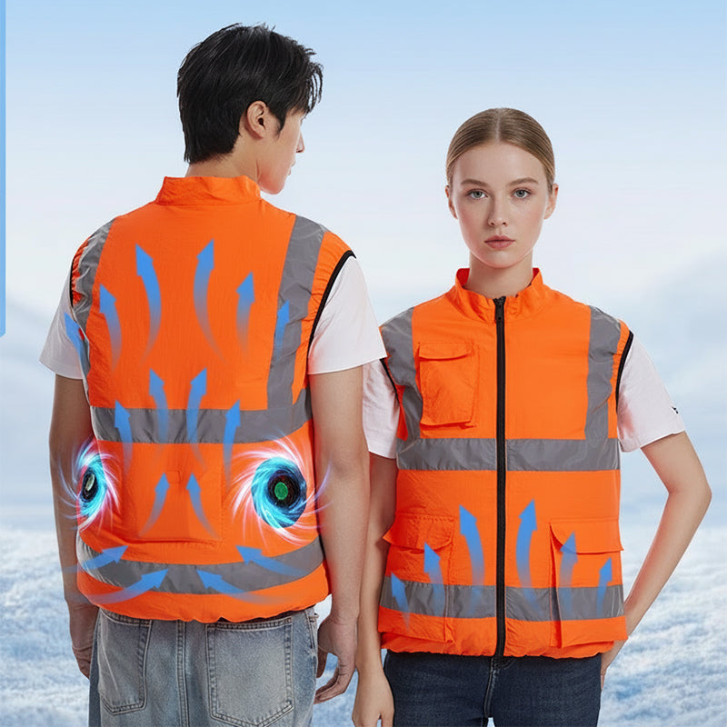 Cooling vest with fans & reflective stripes | Stornfield