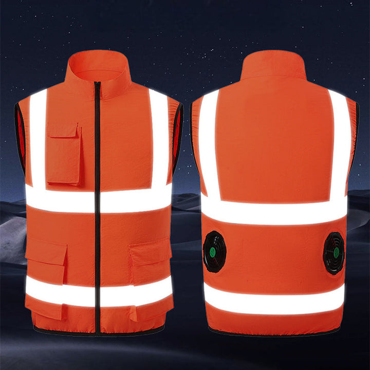 Cooling vest with fans & reflective stripes | Stornfield