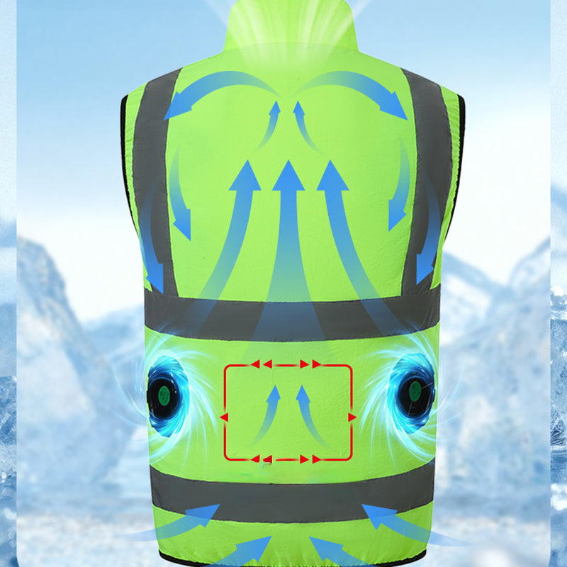 Cooling vest with fans & reflective stripes | Stornfield