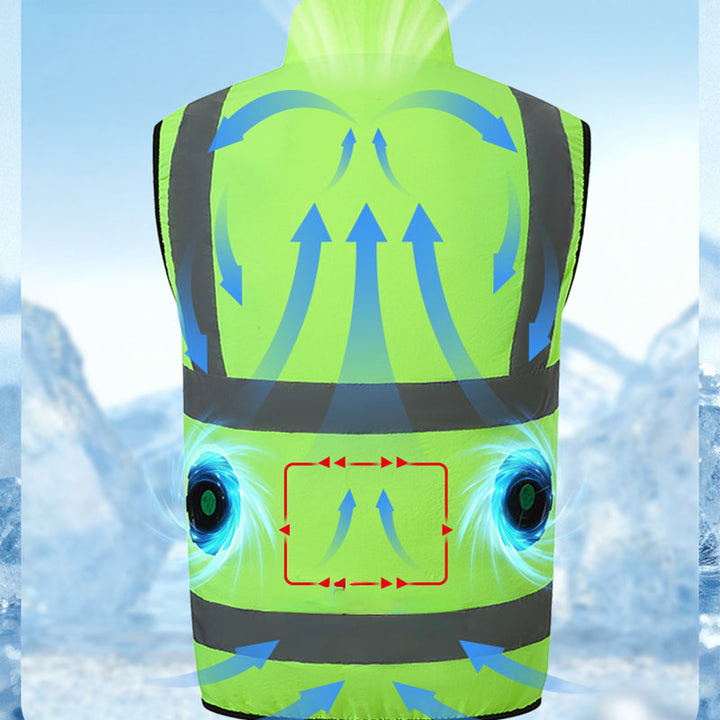 Cooling vest with fans & reflective stripes | Stornfield