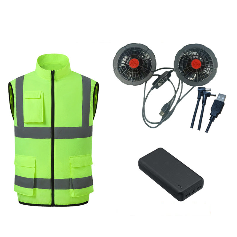 Cooling vest with fans & reflective stripes | Stornfield