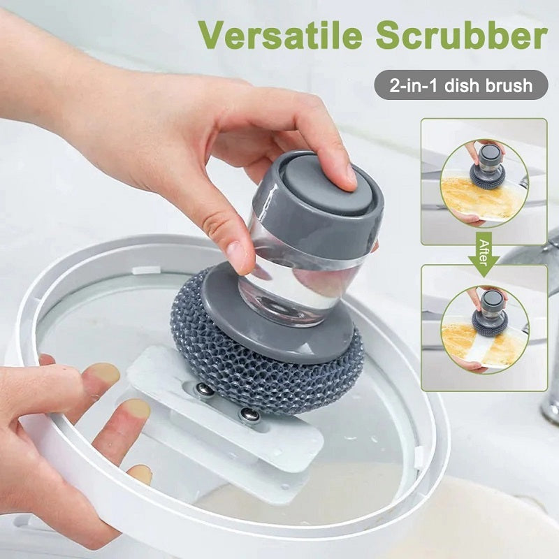 Kitchen soap dispenser with hand brush | Stornfield