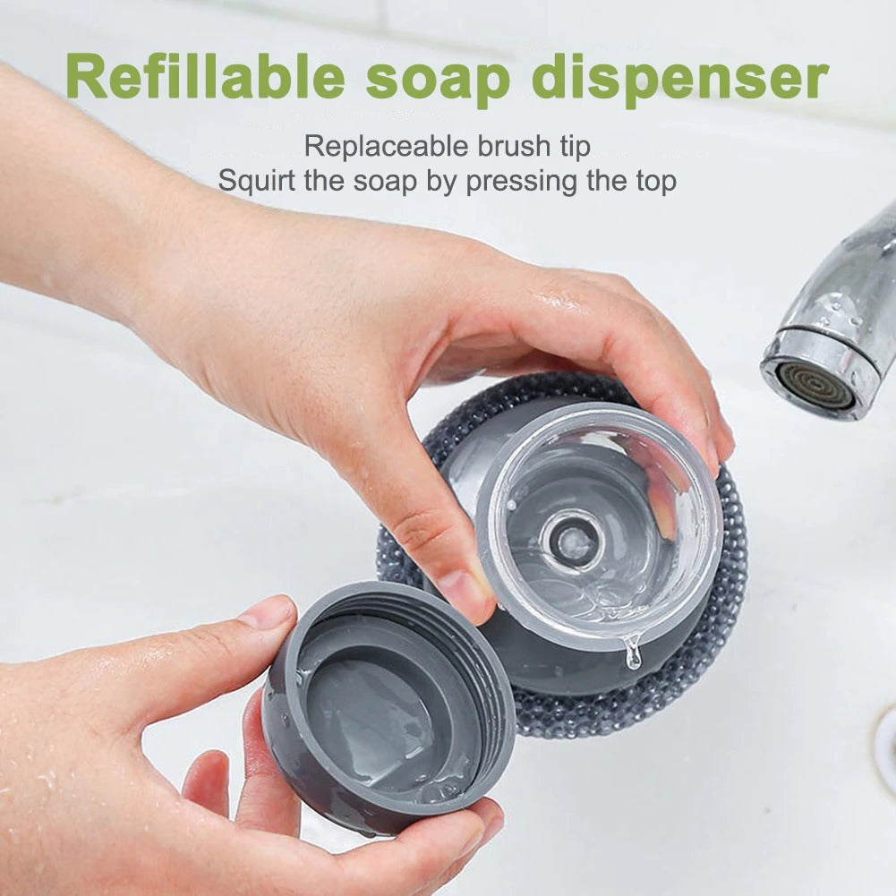 Kitchen soap dispenser with hand brush | Stornfield