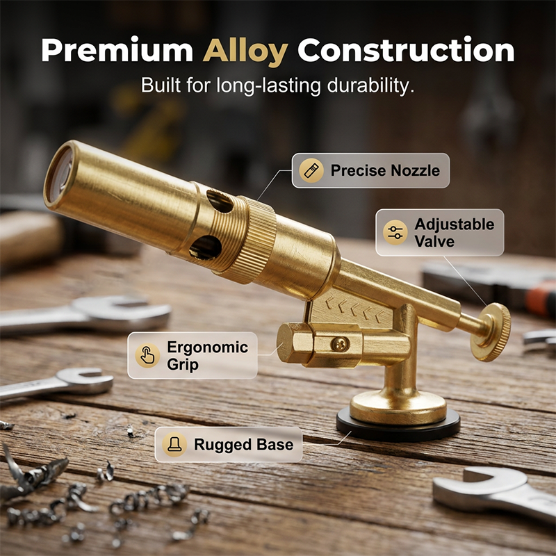 Portable Butane Soldering Torch Set Gold | Stornfield