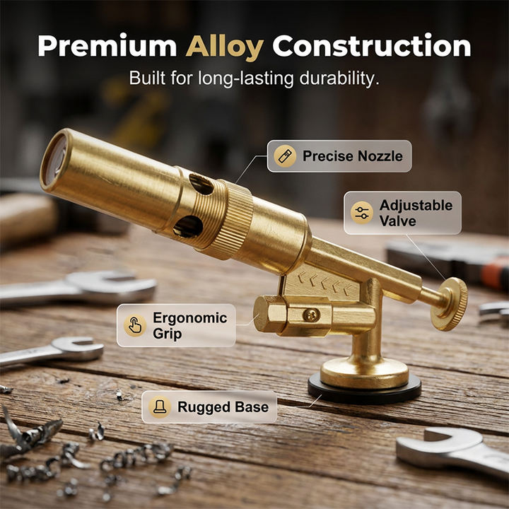 Portable Butane Soldering Torch Set Gold | Stornfield