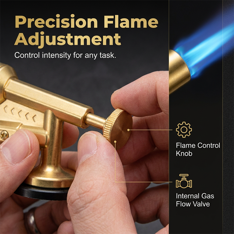 Portable Butane Soldering Torch Set Gold | Stornfield
