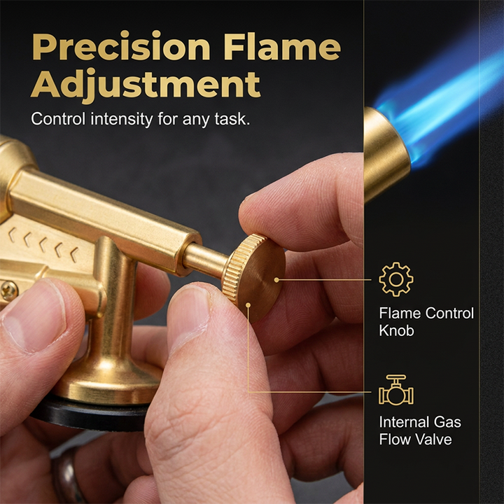 Portable Butane Soldering Torch Set Gold | Stornfield