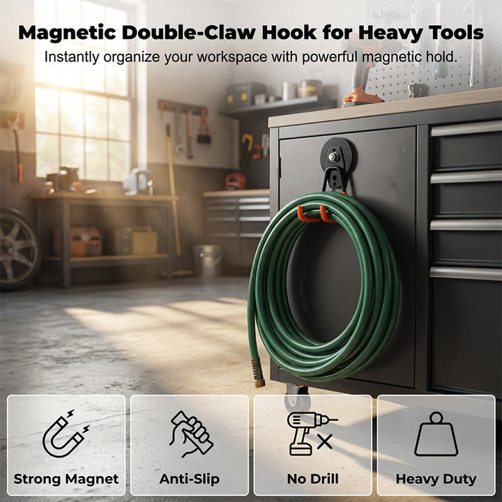 Magnetic double hook for tool storage | Stornfield