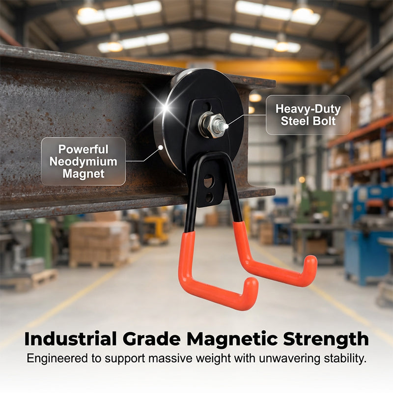Magnetic double hook for tool storage | Stornfield