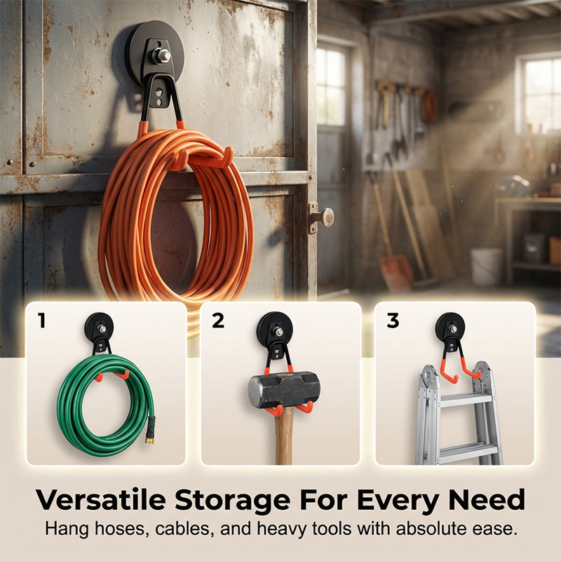 Magnetic double hook for tool storage | Stornfield