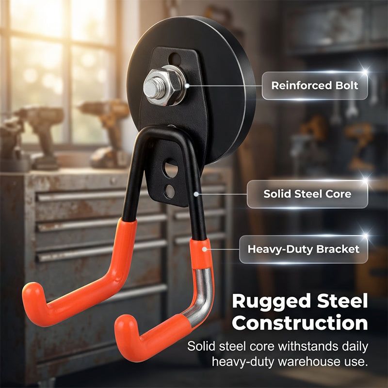 Magnetic double hook for tool storage | Stornfield