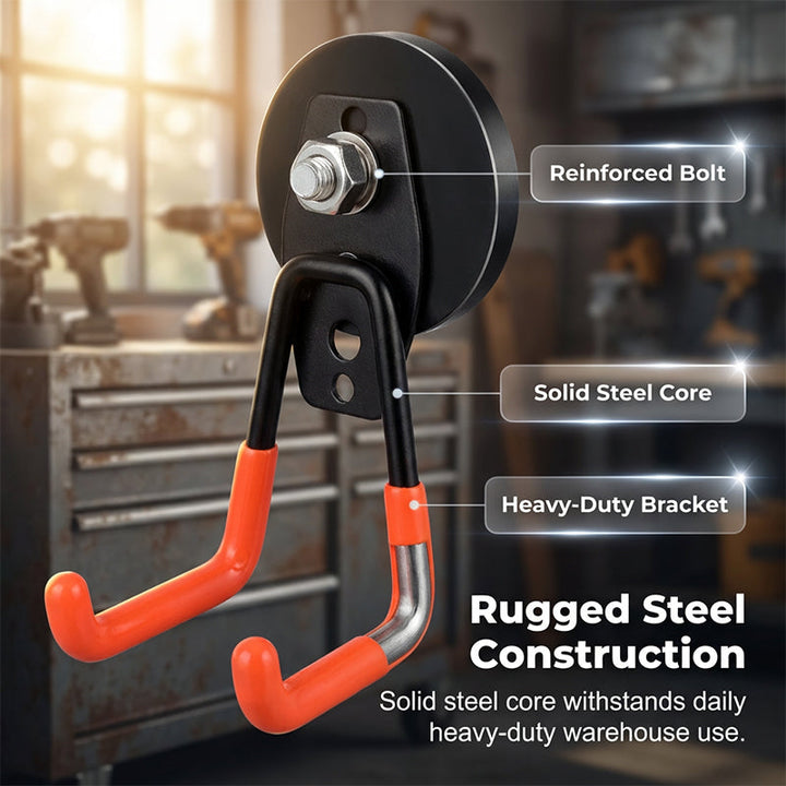 Magnetic double hook for tool storage | Stornfield