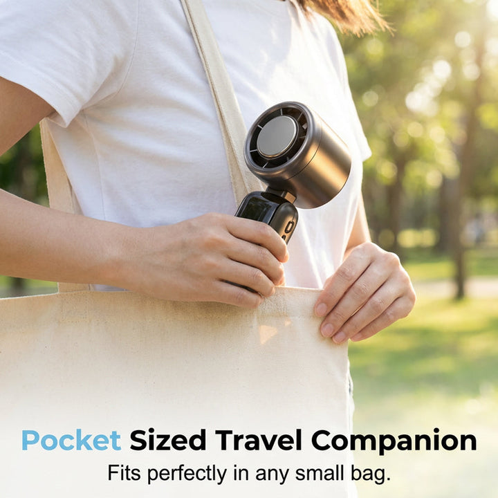 Portable High-Speed Handheld Fan with Ice Cooler | Stornfield