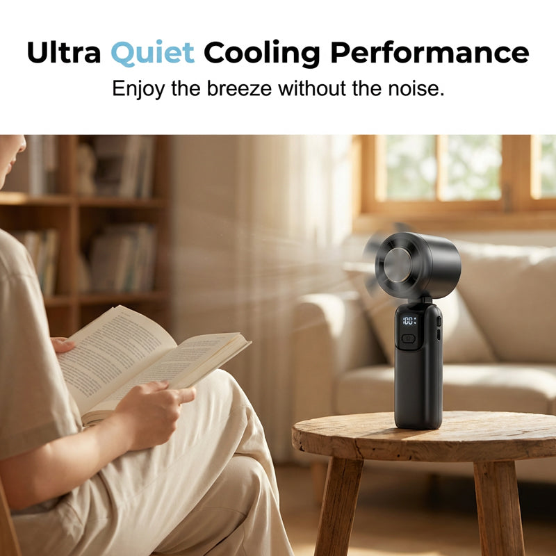 Portable High-Speed Handheld Fan with Ice Cooler | Stornfield