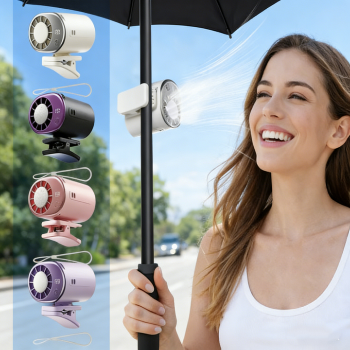 Portable Semiconductor Cooling Fan with Clip | Stornfield