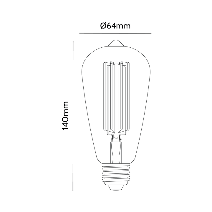 Hyde LED Filament Lamp Unique Design | Stornfield