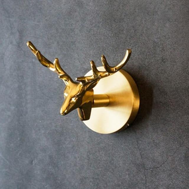 Golden Brass Wall Hooks – Handmade Animal Designs for Stylish Wall Decoration | Stornfield