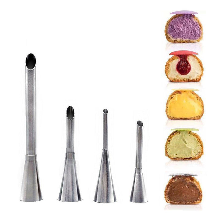 Stainless Steel 4pcs Chrome Éclair Puff Nozzle | Stornfield