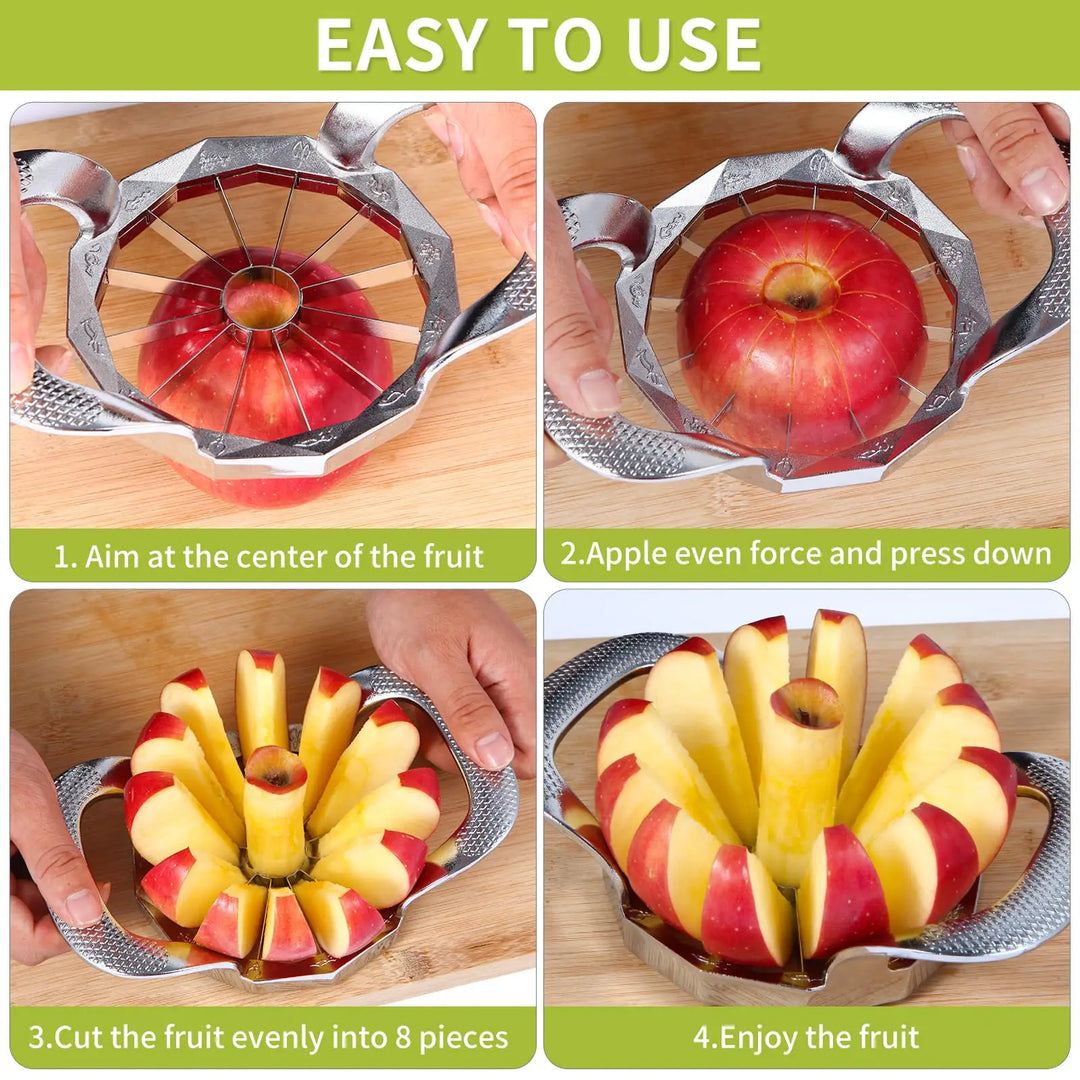 Stainless Steel Apple Slicer, Heavy Duty Fruit Cutter and Sharp Divider | Stornfield