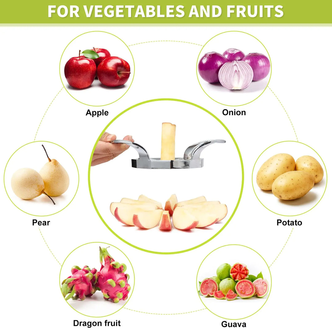 Stainless Steel Apple Slicer, Heavy Duty Fruit Cutter and Sharp Divider | Stornfield