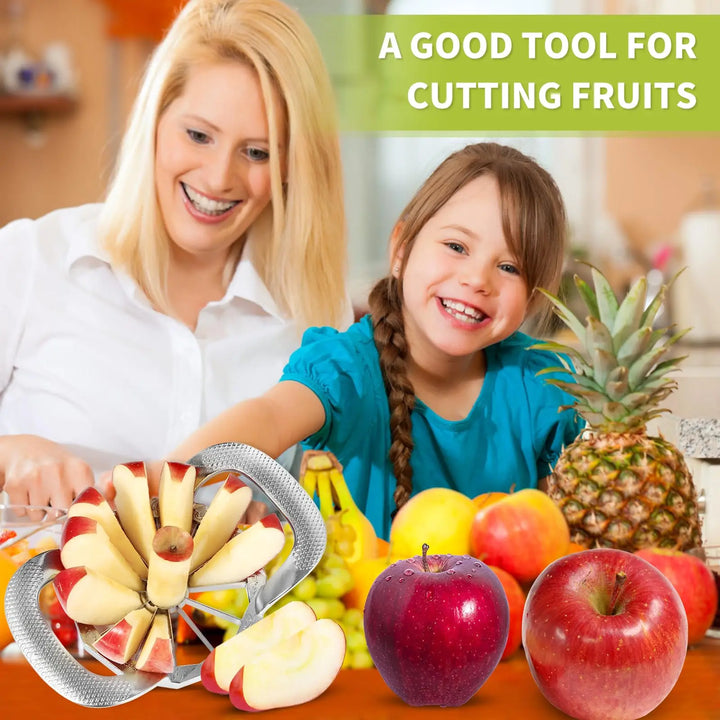 Stainless Steel Apple Slicer, Heavy Duty Fruit Cutter and Sharp Divider | Stornfield