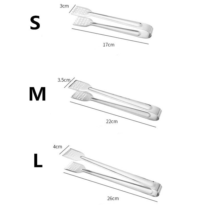 Stainless Steel BBQ Food Tongs Anti Heat Bread Clip Pastry Clamp Tong | Stornfield