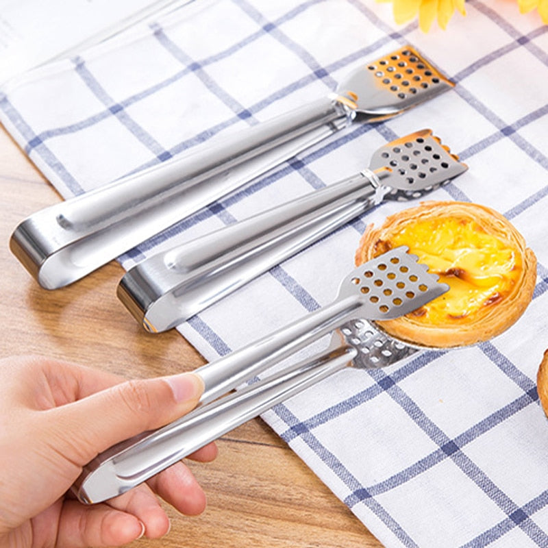 Stainless Steel BBQ Food Tongs Anti Heat Bread Clip Pastry Clamp Tong | Stornfield