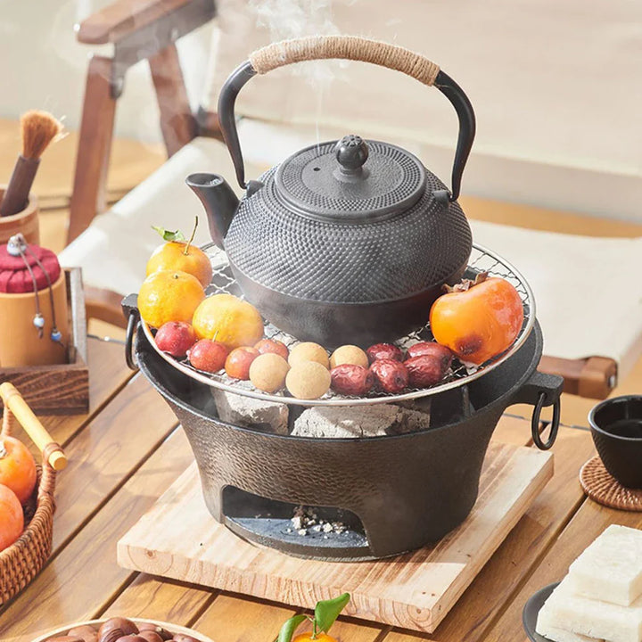 Stainless Steel BBQ Grill Tabletop Cast Iron Charcoal Grill Stove | Stornfield