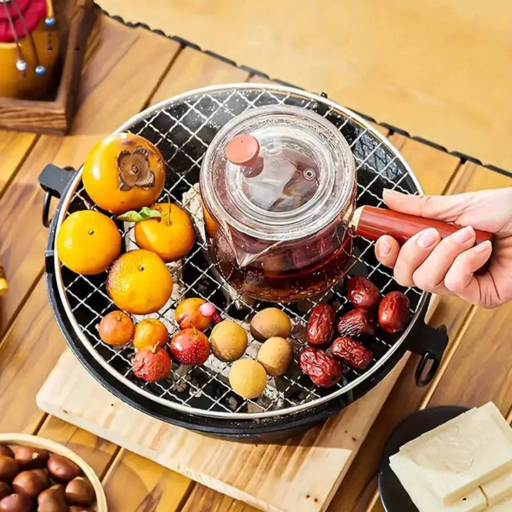 Stainless Steel BBQ Grill Tabletop Cast Iron Charcoal Grill Stove | Stornfield