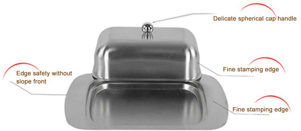 Stainless Steel Butter Dish with Lid Cheese Butter Container | Stornfield