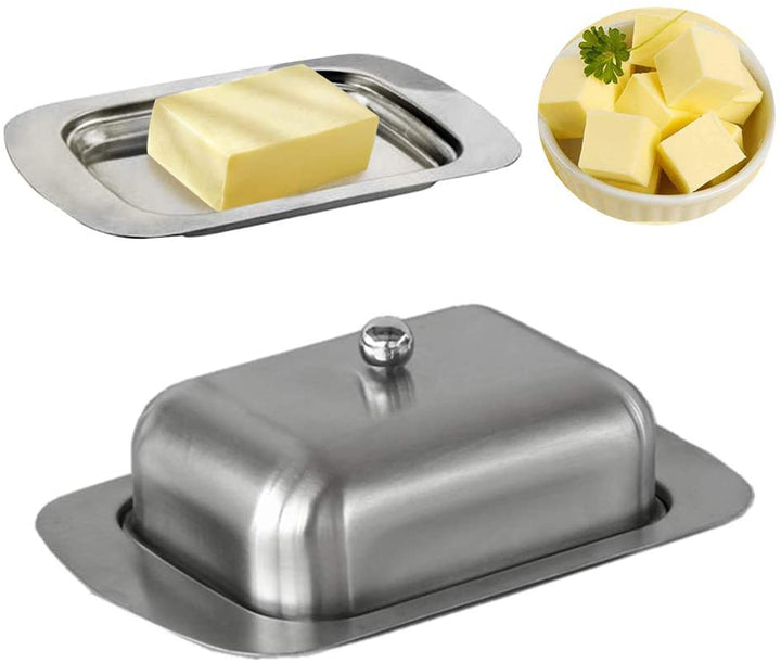 Stainless Steel Butter Dish with Lid Cheese Butter Container | Stornfield