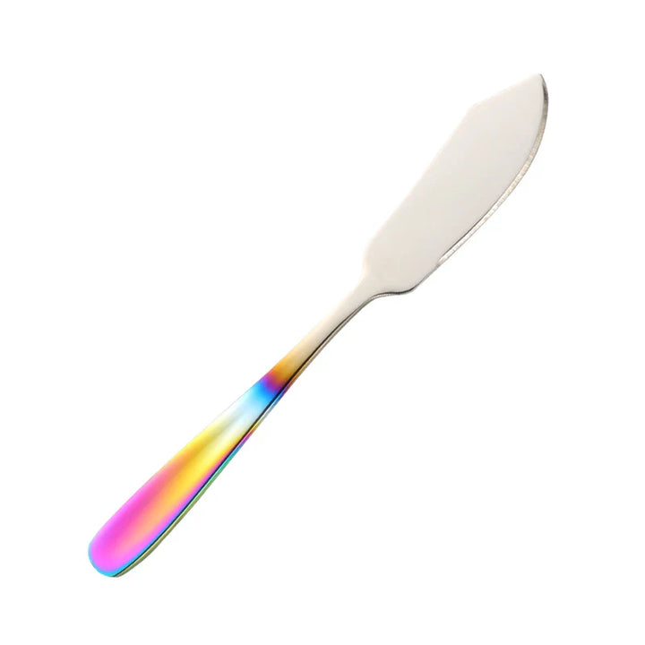 Stainless Steel Butter Knife | Colorful Dessert, Jam, and Cream Cheese Spreader | Stornfield